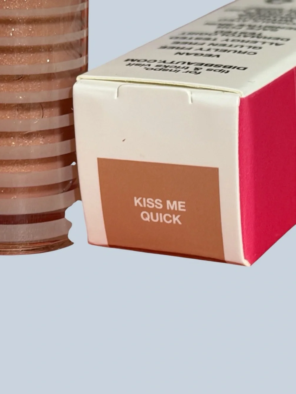 DIBS Go To Glossy Balm Lip Gloss - KISS ME QUICK- NIB
